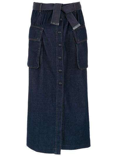 Andrea Bogosian длинная джинсовая юбка