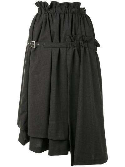 Comme Des Garçons Noir Kei Ninomiya пышная юбка миди с поясом