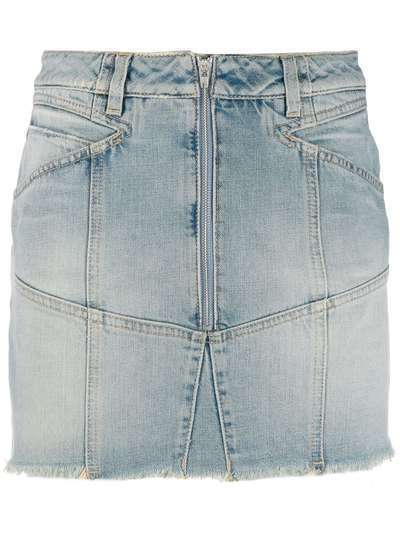 Givenchy джинсовая юбка на молнии
