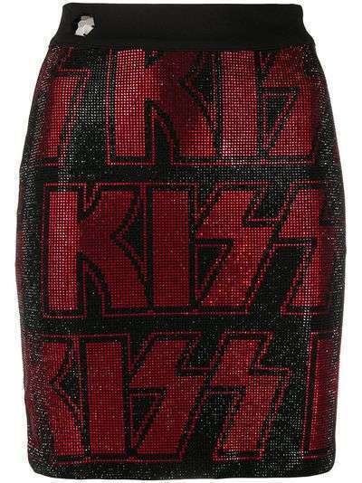 Philipp Plein облегающая мини-юбка Kiss