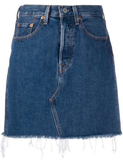 Levi's деконструированная джинсовая юбка с завышенной талией