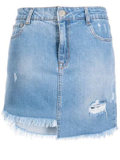 Twin-Set джинсовая юбка мини асимметричного кроя
