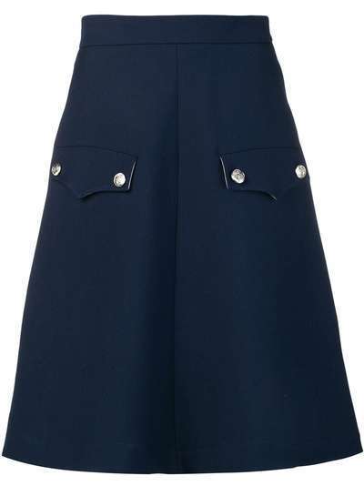 Calvin Klein 205W39nyc flap pocket A-line skirt
