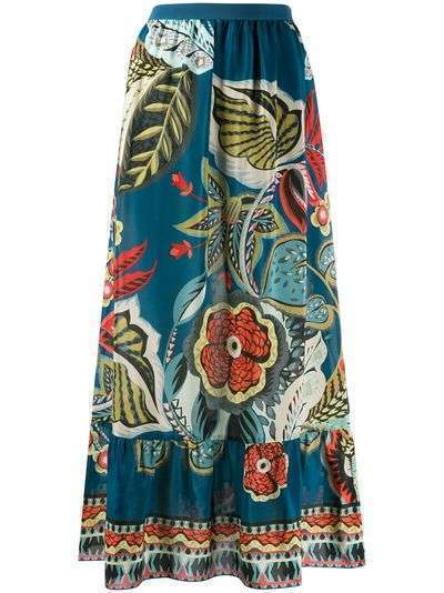 RedValentino юбка с цветочным принтом