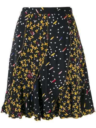 Derek Lam 10 Crosby расклешенная юбка Bronte с цветочным принтом