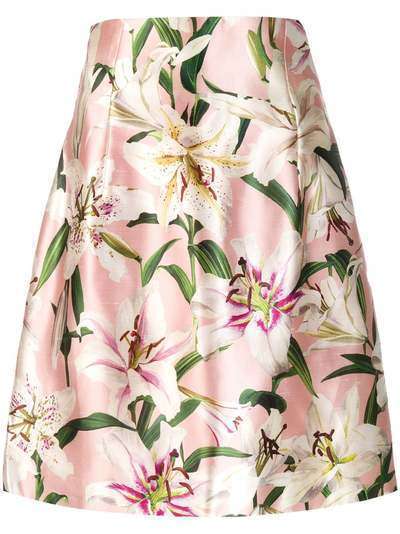 Dolce & Gabbana юбка с цветочным принтом