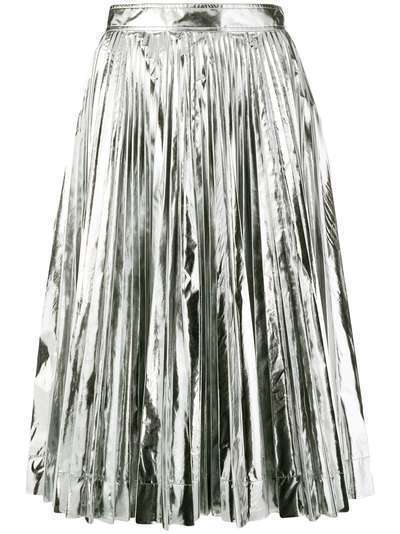 Calvin Klein 205W39nyc плиссированная юбка с эффектом металлик