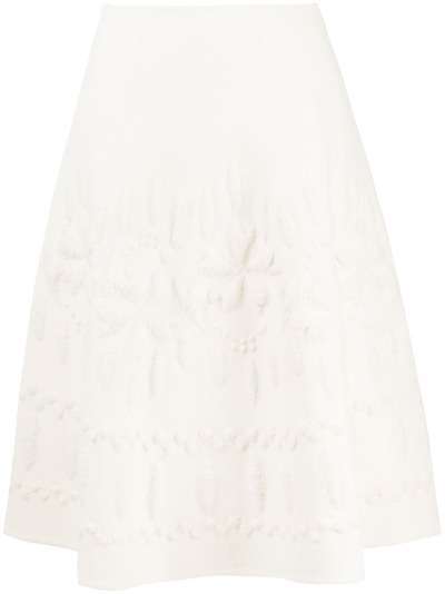 Ermanno Scervino расклешенная юбка с вышивкой