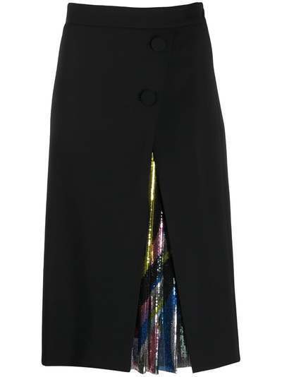 Emilio Pucci юбка с плиссировкой и пайетками