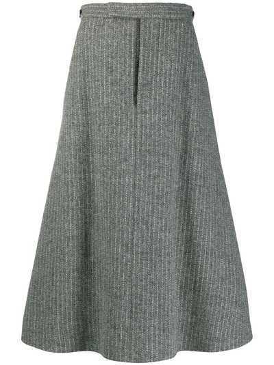 Thom Browne юбка А-силуэта со складками