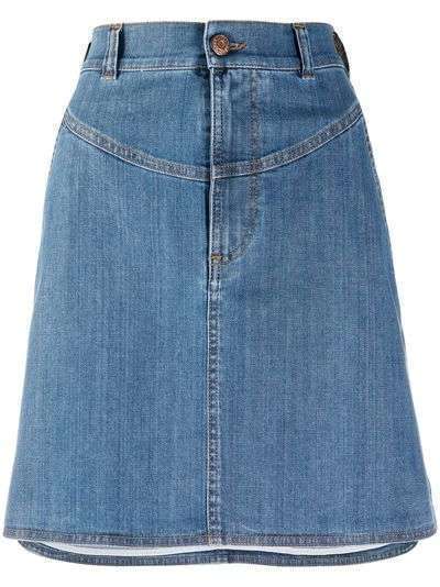 See by Chloé джинсовая юбка с асимметричным подолом