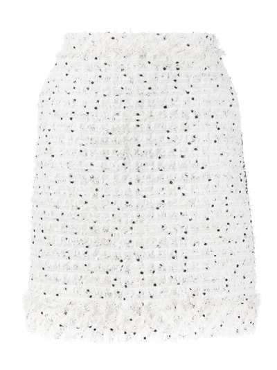 Karl Lagerfeld юбка букле с бахромой