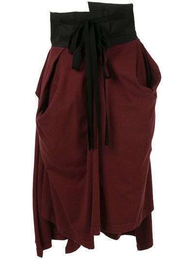 Aganovich юбка из джерси с завышенной талией
