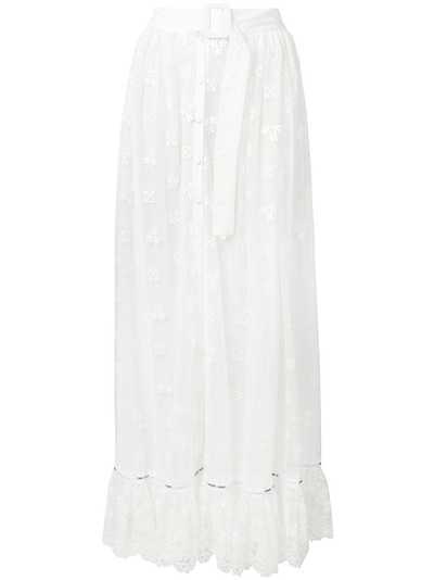 Off-White юбка макси с поясом