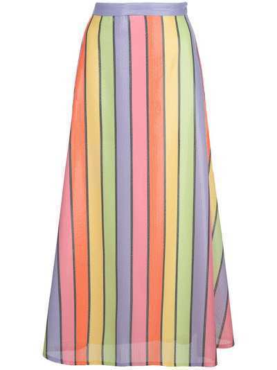 Olivia Rubin полосатая юбка с завышенной талией