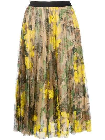 Ermanno Ermanno юбка с завышенной талией и цветочным принтом