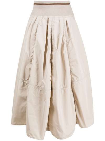 Brunello Cucinelli пышная юбка со складками