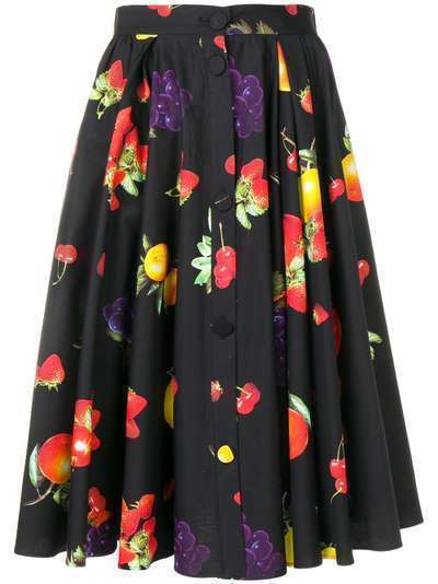 MSGM юбка с фруктовым принтом