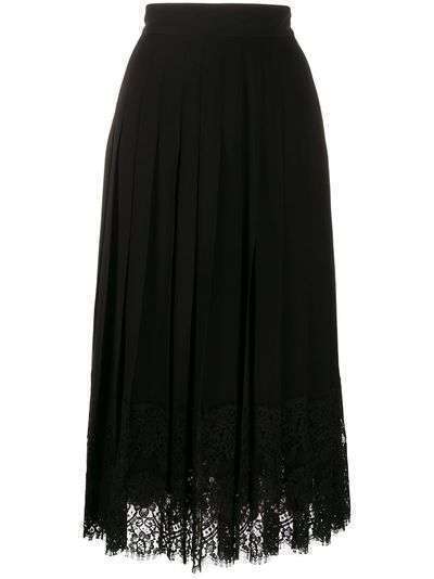 Dolce & Gabbana расклешенная юбка с кружевом