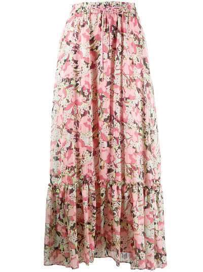Pinko юбка макси с цветочным принтом