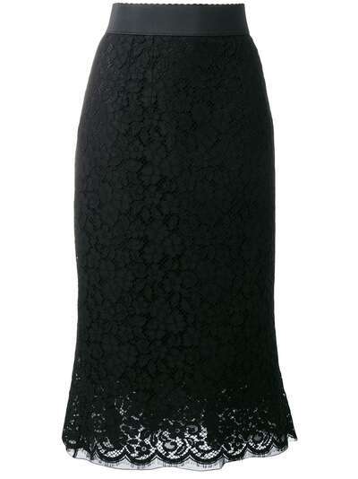 Dolce & Gabbana lace pencil skirt