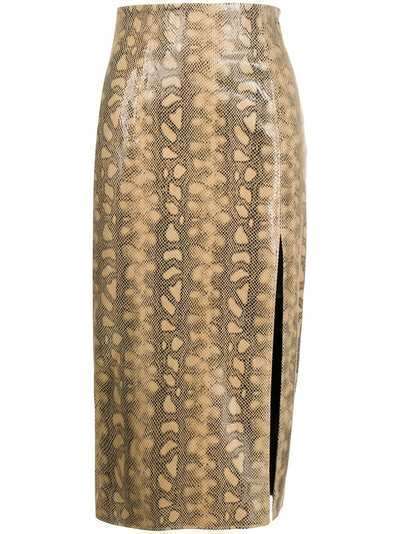 16Arlington юбка-карандаш со змеиным принтом