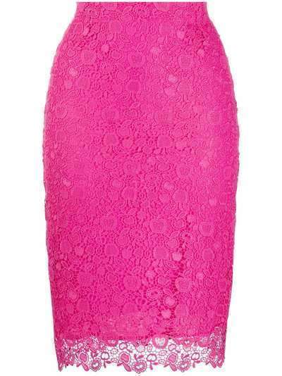 Pinko юбка-карандаш с кружевной вышивкой