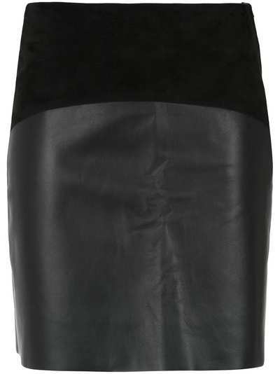 Egrey panelled skirt