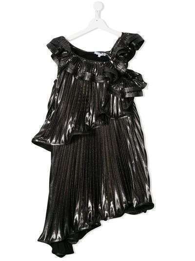 Givenchy Kids платье с плиссированными оборками