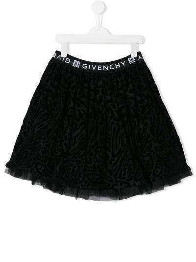 Givenchy Kids юбка мини с логотипом