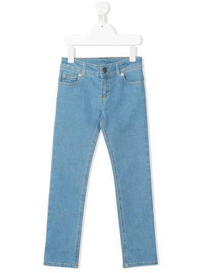 Kenzo Kids mid-rise straight-leg jeans