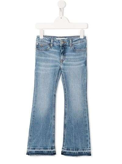 Calvin Klein Kids расклешенные джинсы с эффектом потертости