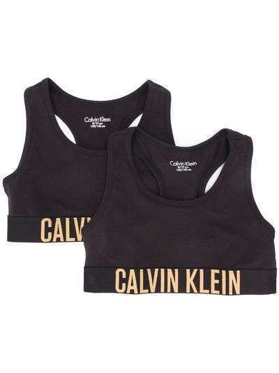 Calvin Klein Kids спортивный бюстгальтер с логотипом