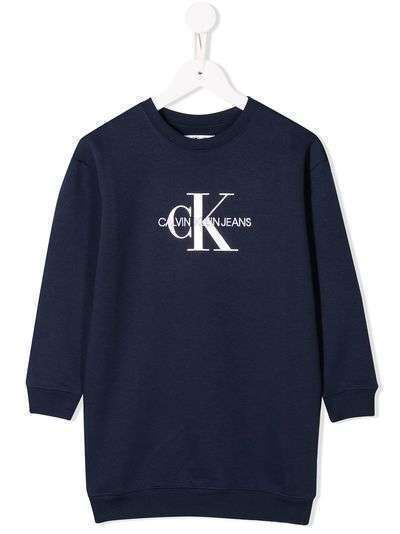 Calvin Klein Kids платье-толстовка с вышитым логотипом