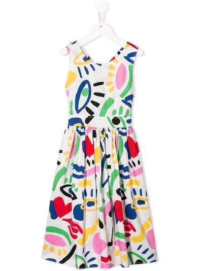 Stella McCartney Kids платье с графичным принтом