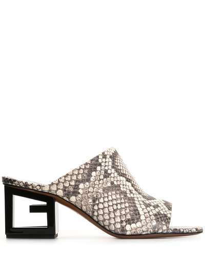 Givenchy мюли Triangle на скульптурном каблуке