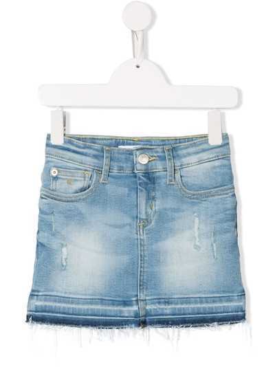 Calvin Klein Kids выбеленная джинсовая юбка мини