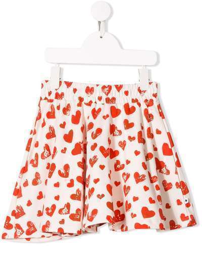 Molo Kids расклешенная юбка с принтом