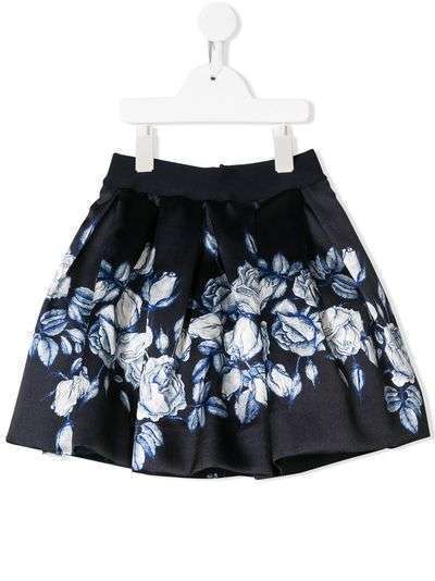 Monnalisa floral print full skirt