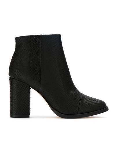 Osklen leather textured ankle boots