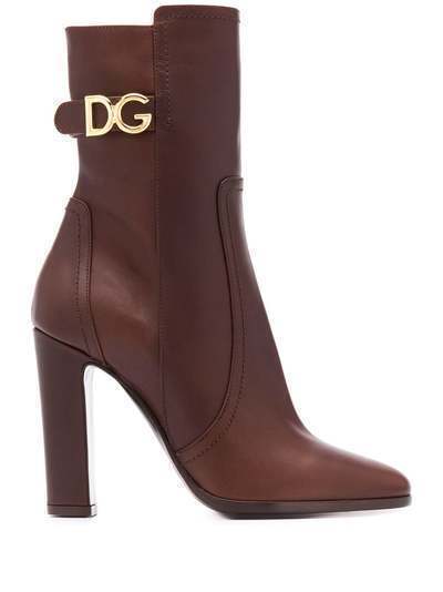 Dolce & Gabbana ботильоны на каблуке с логотипом DG