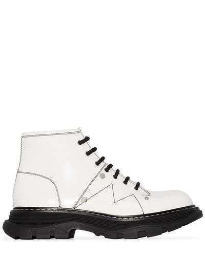 Alexander McQueen ботинки Tread на шнуровке