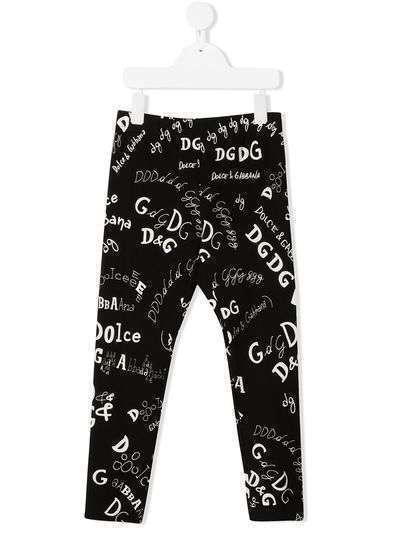 Dolce & Gabbana Kids брюки с логотипом