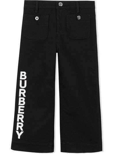Burberry Kids брюки с логотипом