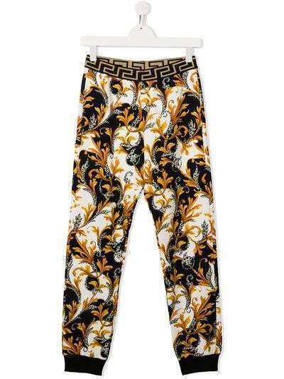Young Versace брюки с принтом Acanthus