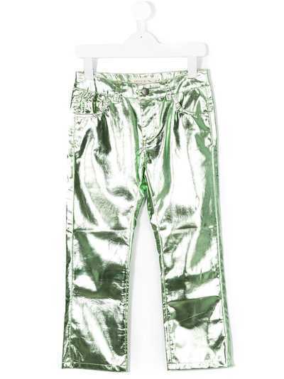 Andorine укороченные брюки с металлическим блеском