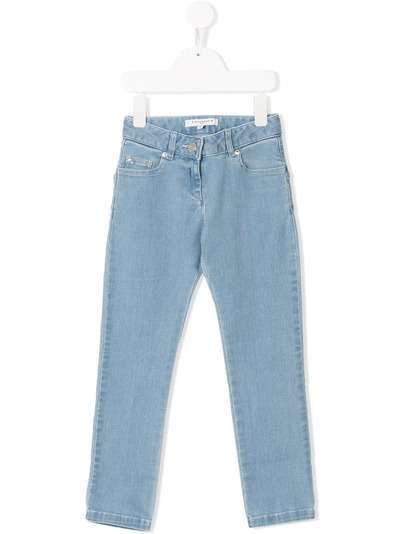 Givenchy Kids джинсы скинни с заплатками в форме звезд