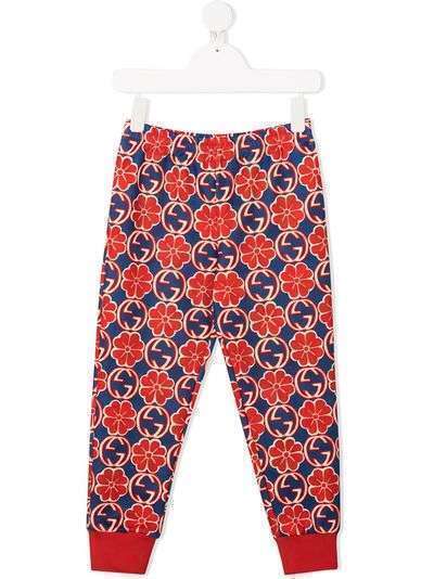 Gucci Kids спортивные брюки с логотипом Interlocking G