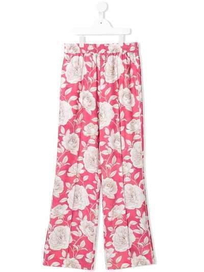 Monnalisa широкие брюки с цветочным принтом