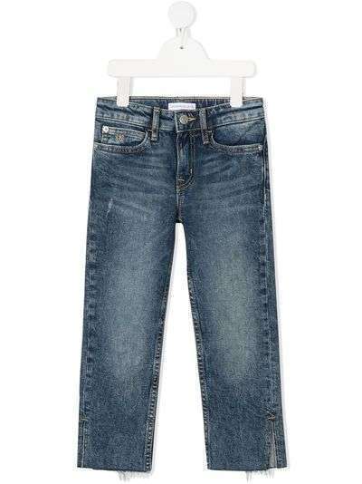 Calvin Klein Kids прямые джинсы с разрезами